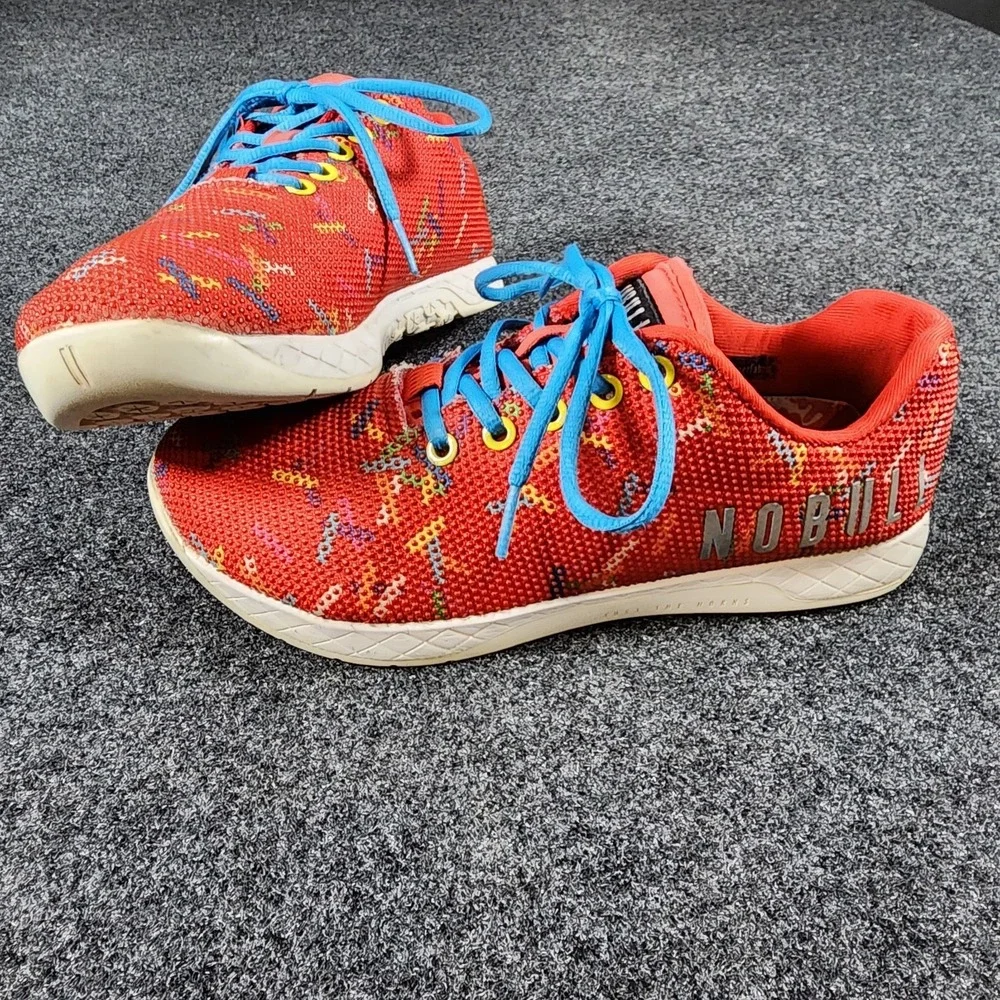 NoBull Cheat Meal Printed Red Sprinkles Shoes Unisex Men's 7.5 Women's 9 Dounuts